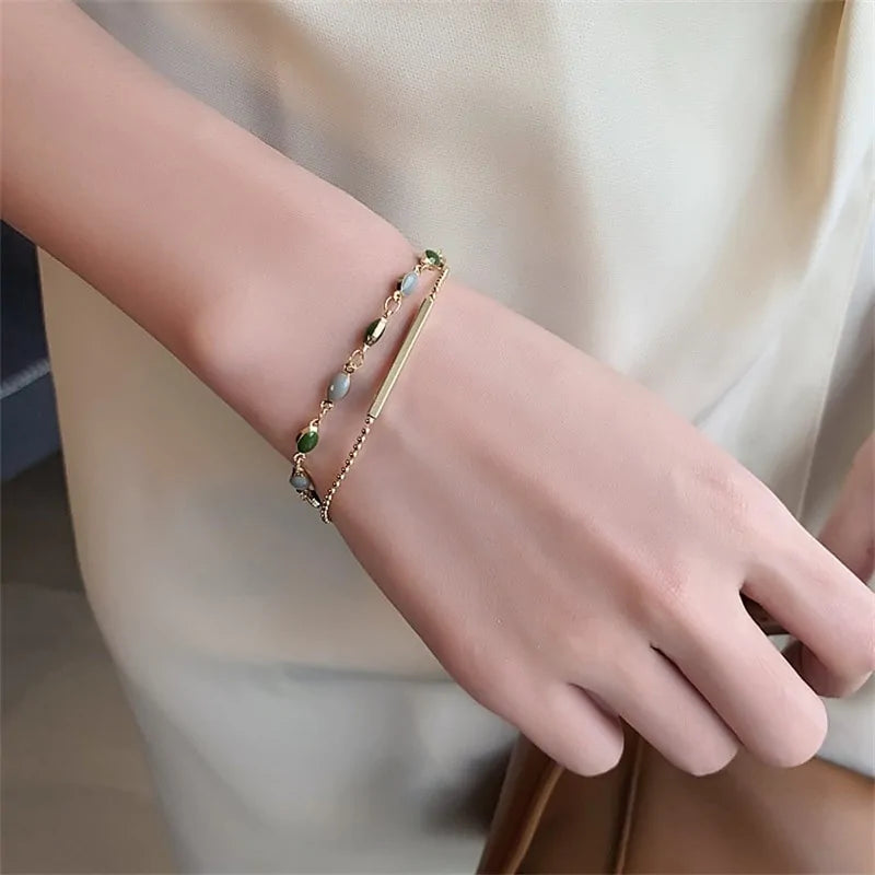 Zinc Alloy Mood Tracker Bracelet